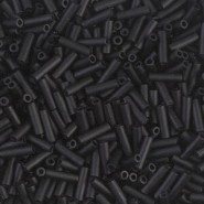 Miyuki Bugles 6mm kralen - Black matted BGL2-401F